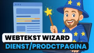 Webtekst wizard – Dienst/productpagina