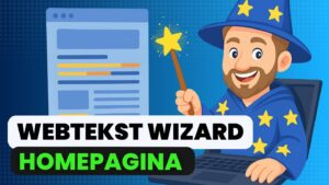Webtekst wizard – Homepagina