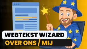 Webtekst wizard – Over mij/ons
